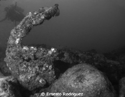 Old Anchor at Los Tubos beach Manati Puerto Rico 
Canon ... by Ernesto Rodriguez 